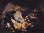 REMBRANDT Harmenszoon van Rijn The Blinding of Samson oil painting reproduction